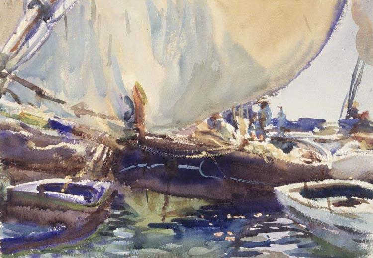 John Singer Sargent Melon Boats France oil painting art